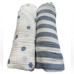 Aden + Anais organic cotton muslin swaddle blankets 46 x 42